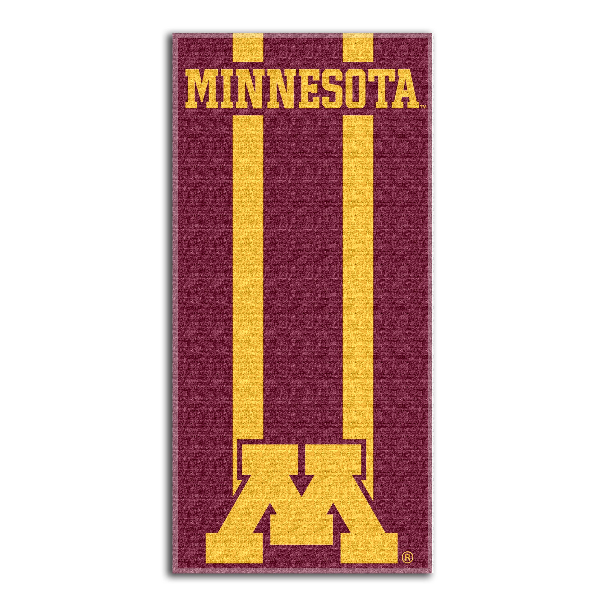 Northwest NCAA Minnesota Golden Gophers Unisex-Adult Beach Towel, 30" x 60", Zone Read
