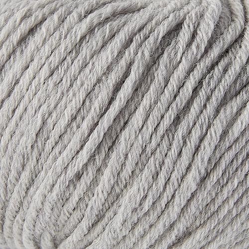 Miniatura 8 de 100% lana merino, hilo lujoso y suave de 6 capas para tejer a mano y ganchillo, 1.76 onzas1.76 oz, 127 yardas380.6 ft (blanco, 1 bola)