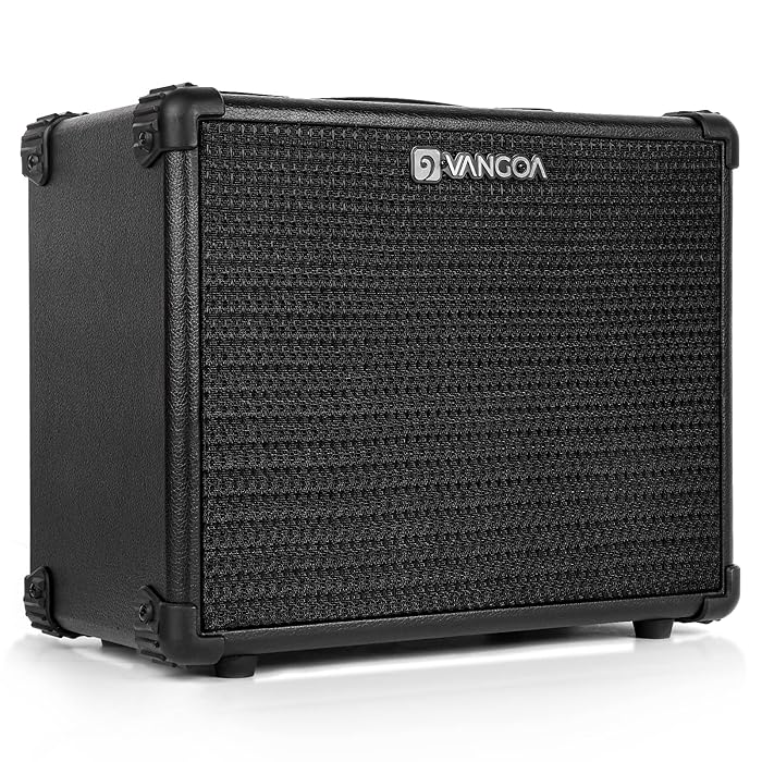 Buy Electric Guiatar Amp, 15W Guitar Practice Amplifier with Headphone Jack and Aux in