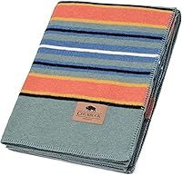 Vista 10 de Manta de lana 100% de Chubbuck para acampar (60" x 84") - Manta grande y cálida para acampar, emergencias, conciertos al aire libre y uso doméstico