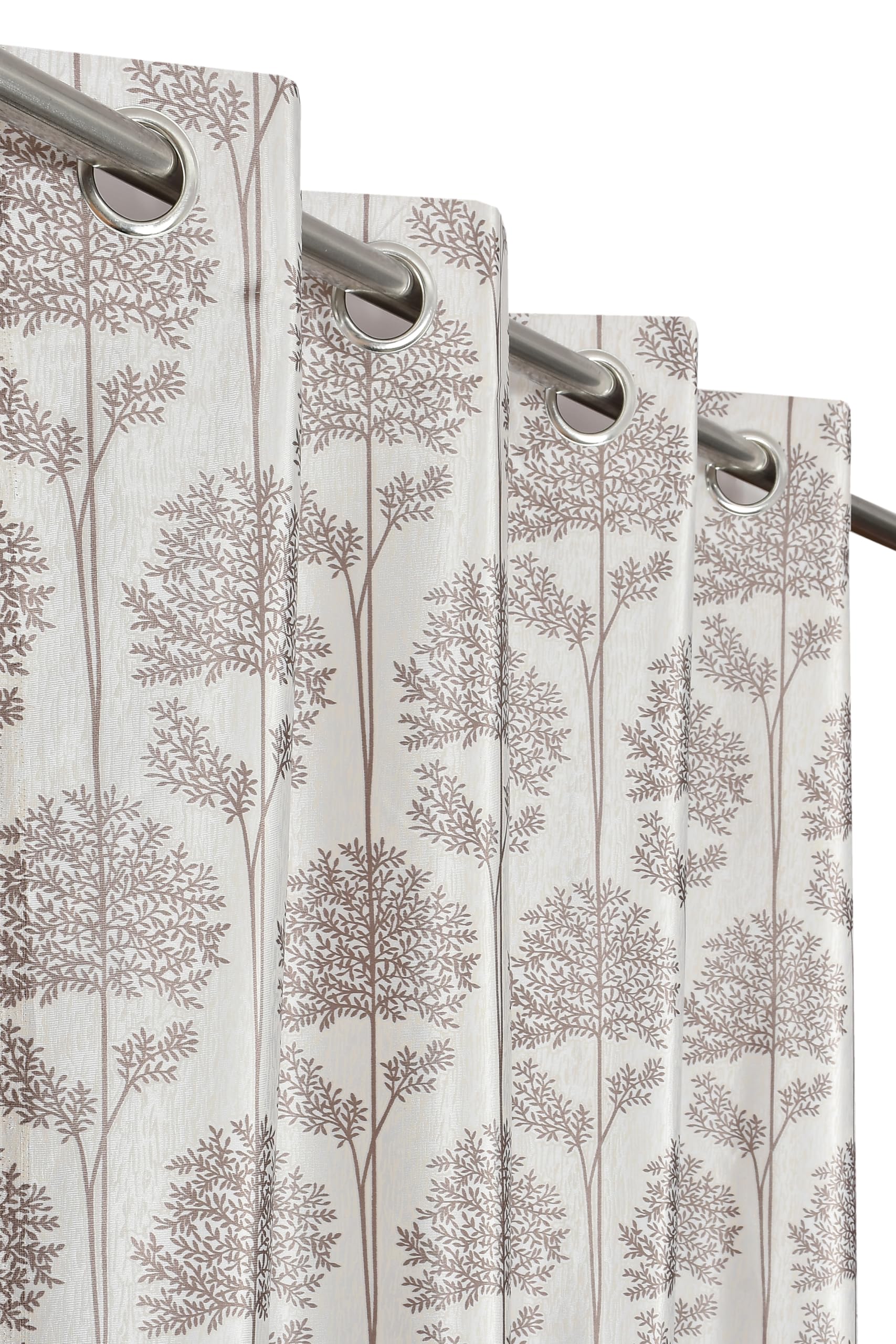 CRAFT SHOPPING Tree Printed Long Door Curtain 7 Feet Set of 2 | Room Darkening Blackout Curtains for Bedroom Living Room Home Decor (4 X 7 Feet) - Light Brown (B0CZ77ZHQH) Amazon Price History, Amazon Price Tracker