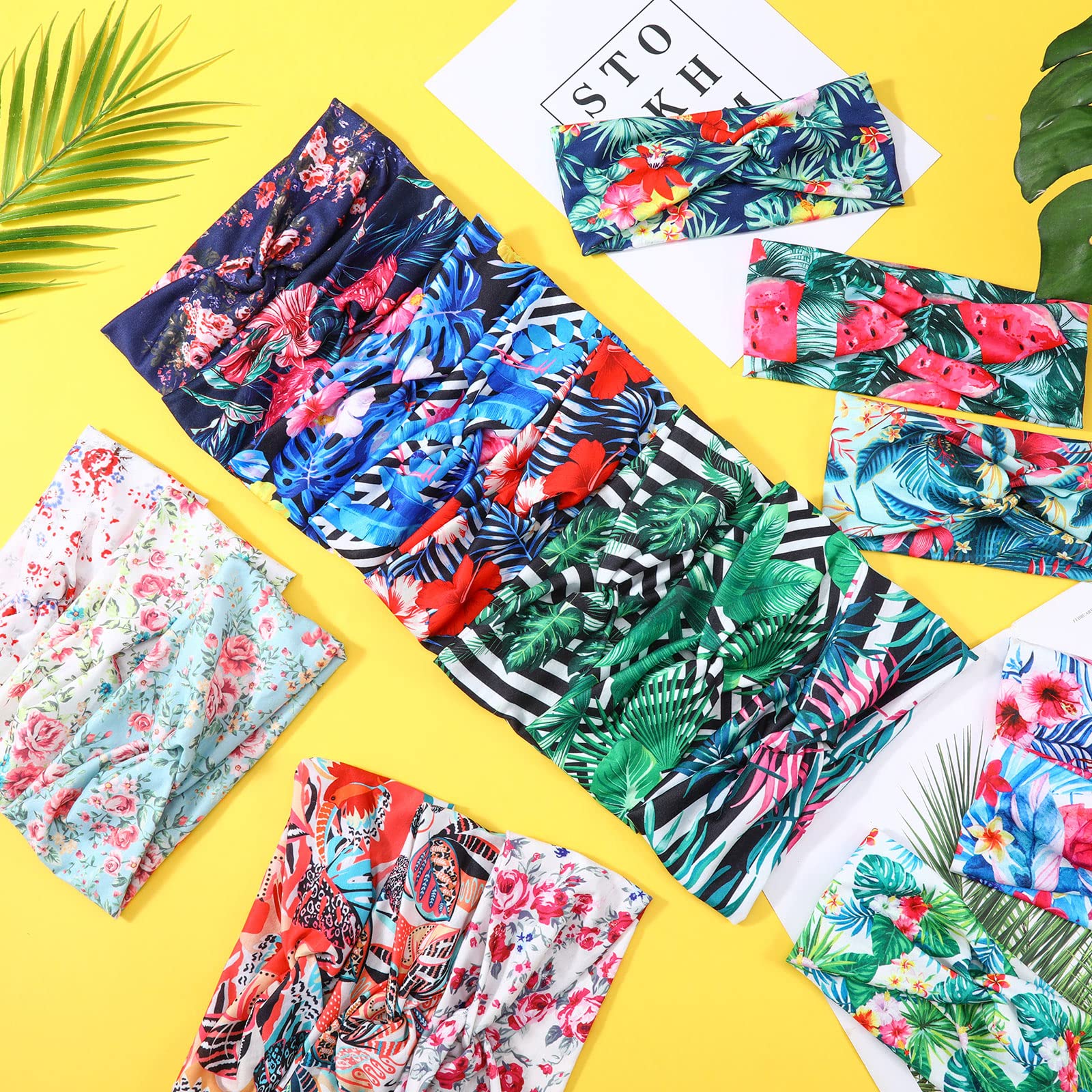 Amazon.com : Jutom 20 Pcs Boho Headbands for Women Summer  display picture 2