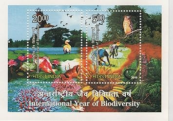 Shobhaphila's International Year of Biodiversity Miniature Sheet Stamp(5th June 2010)