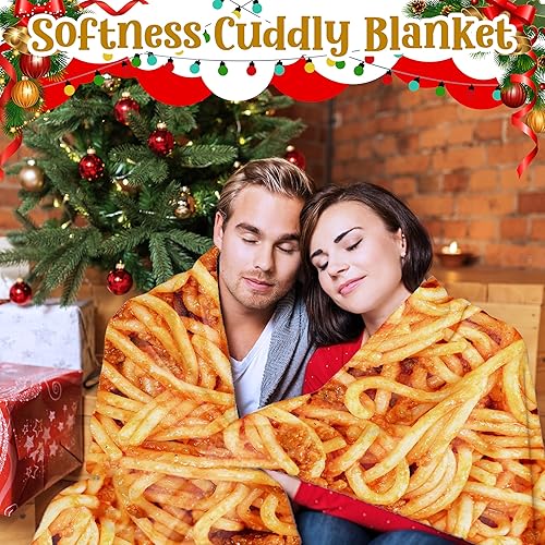 Miniatura 3 de Manta de espagueti de tomate súper suave y acogedora para decoración del hogar, sofá, cama, sofá de 50 x 40 pulgadas, pequeña para niños para todas