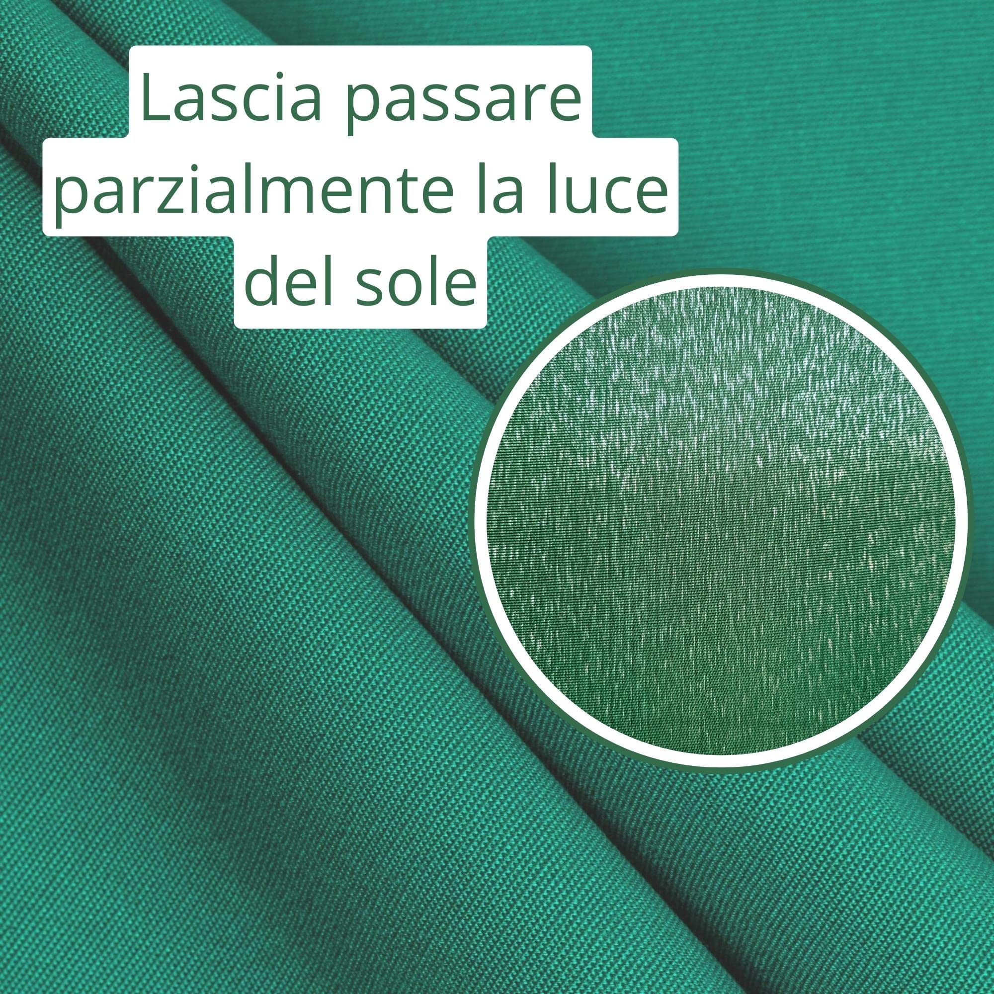 Tenda Da Sole Per Esterno - 145x250 Cm, Verde, Poliestere Idrorepellente, Con Anelli E Ganci - Foto 5
