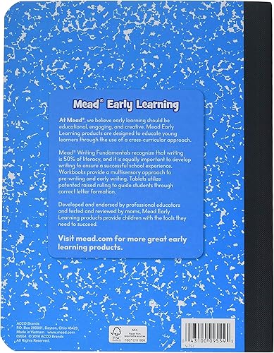 Miniatura 2 de Mead MEA09956 paquete de 5 cuadernos tipo diario para niños de jardín de infantes hasta 2° grado