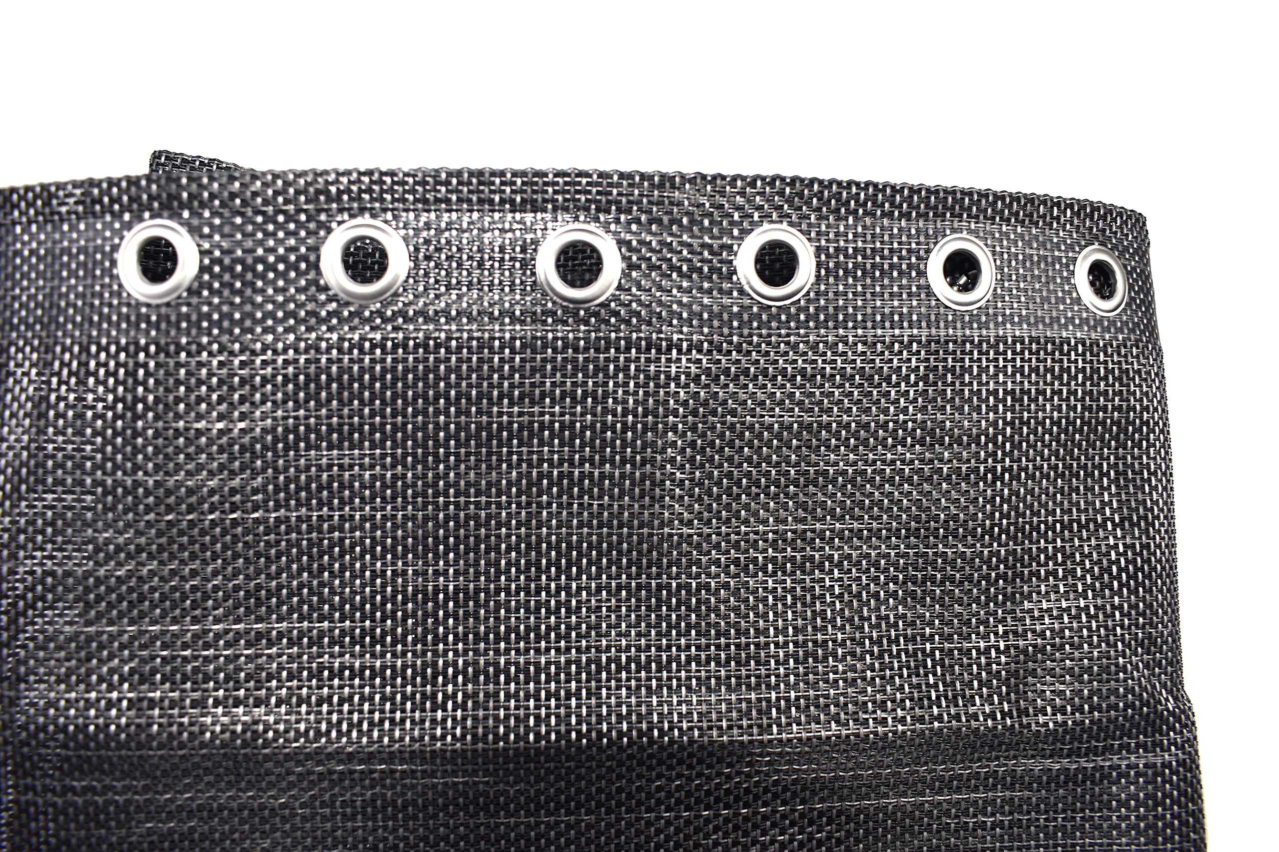 Azatemgo Toile de Rechange pour Transat avec 4 Cordes Élastiques - Kit de Remplacement en Nylon Résistant (Gris, 160 x 43 cm)