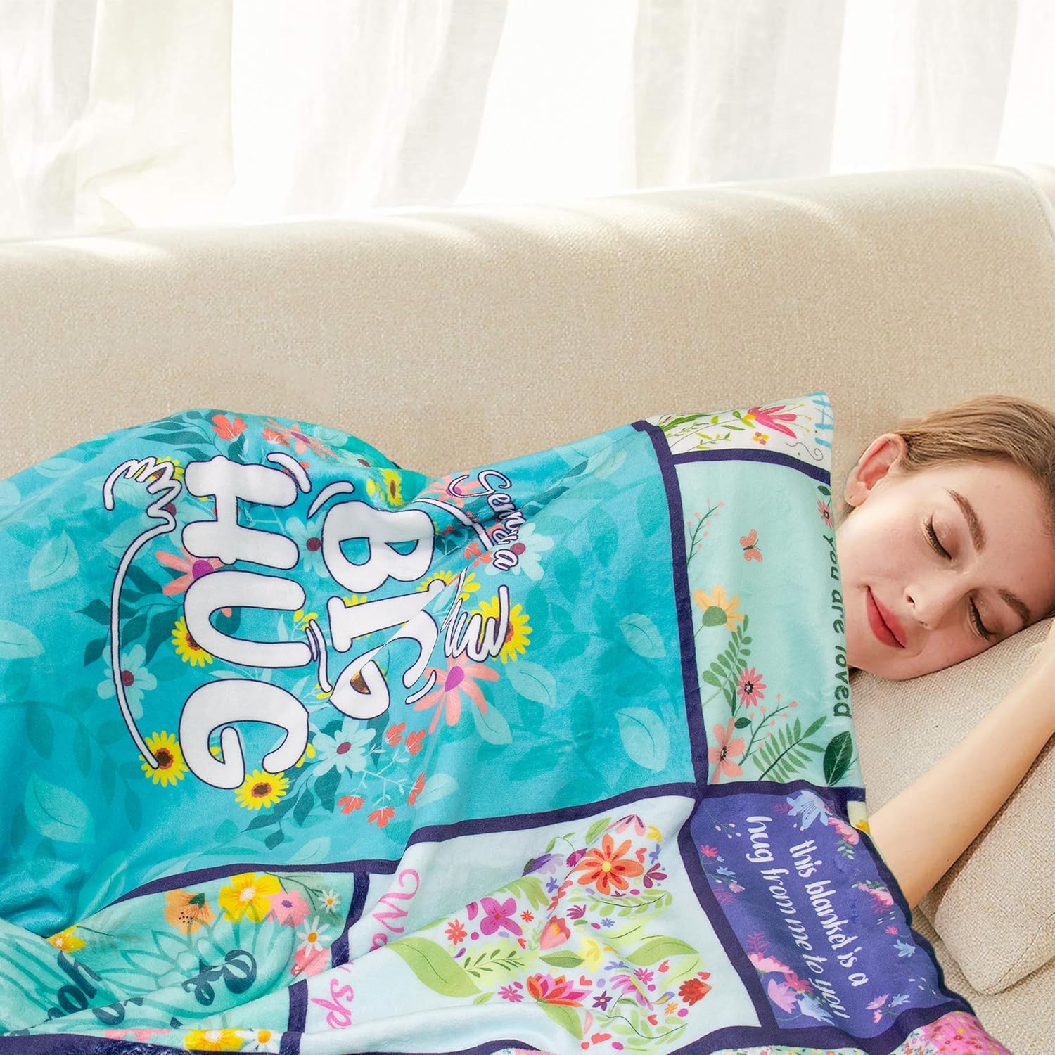 Get Well Gifts for Women, Inspirational Healing Blanket, Feel Better After Surgery Gifts, Soft Warm Hug Blanket Throw 60"x50" - Image 3