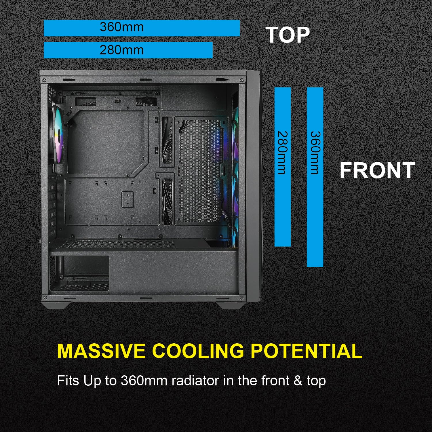 Amazon.com: AZZA CSAZ-490 Torrent/Gaming/ATX Mid-Tower/Computer