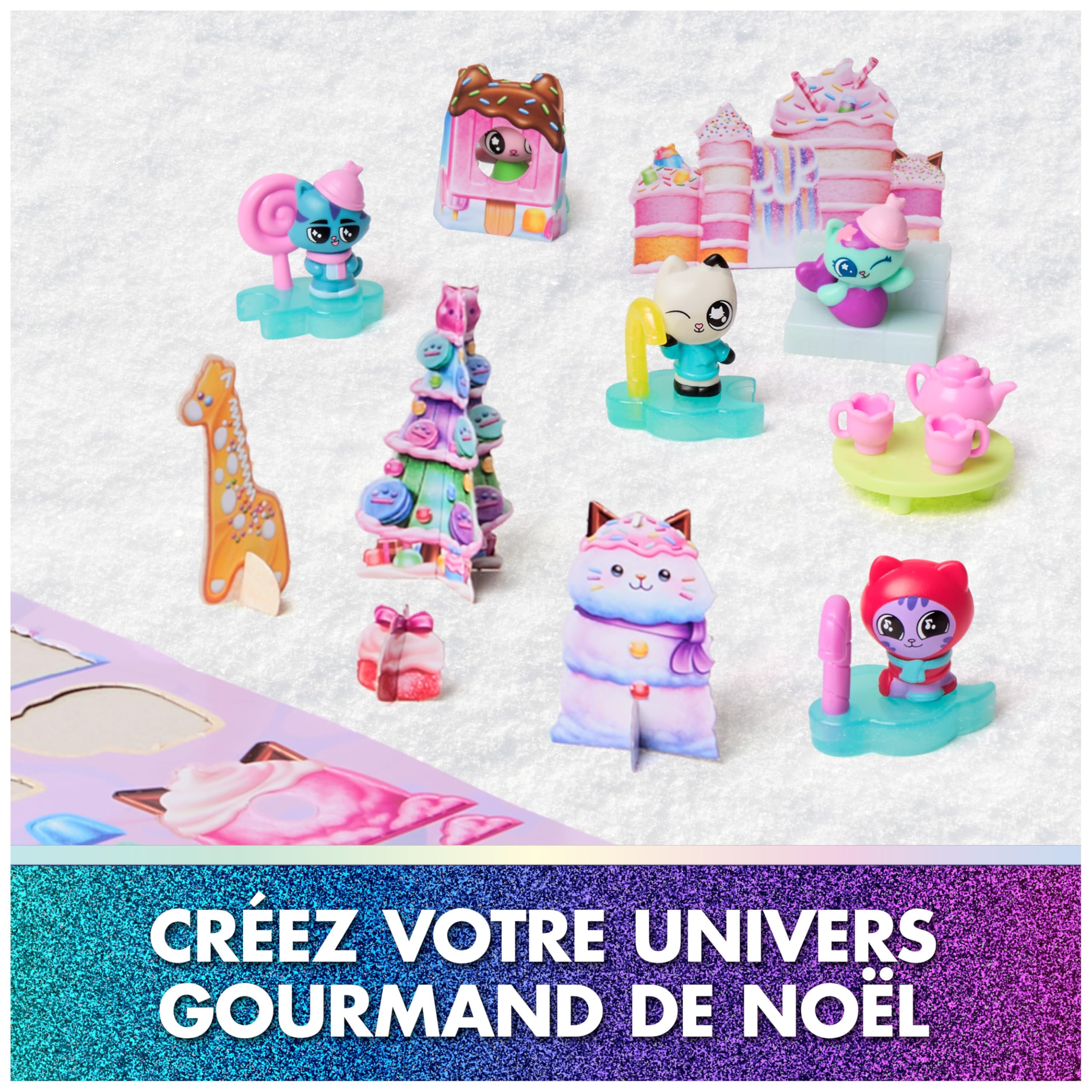 Gabby et la Maison Magique Le Film - Gabby Dollhouse - Calendrier De L’Avent 2025 Noël avec 24 Surprises, Figurines, Accessoires - Dessin Animé Jouet Maison De Poupée - Jouet Enfant 3 Ans Et +