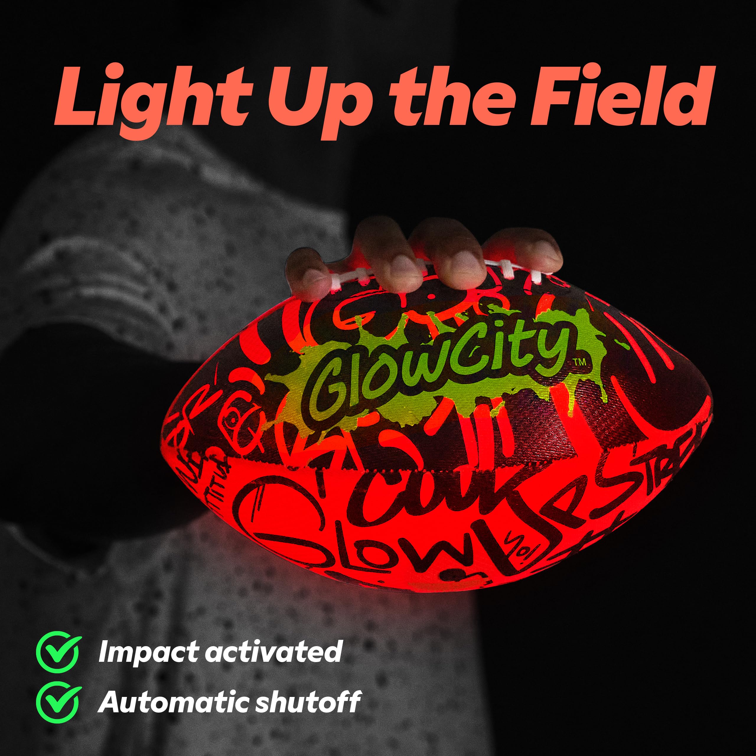 GlowCity LED Mesh Football Air Pump - Size 6