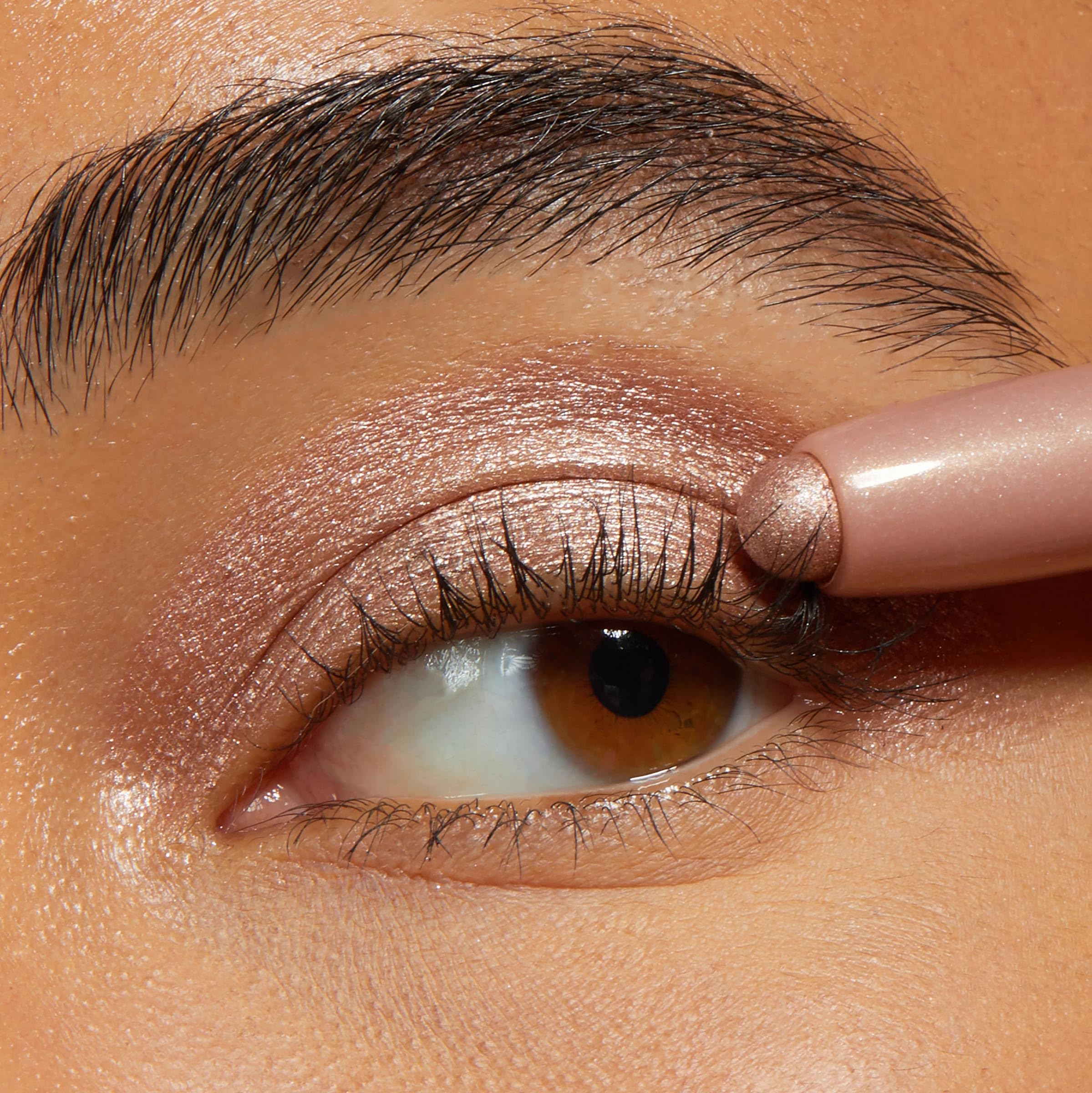 ColourPop ColourPop Shadow Stix - Cream Eyeshadow Stick with Long-Lasting Color - Multi-Use Cream Makeup with a Built-In Sharpener & Precise Tip for Easy Application - Socialite (0.05 oz) in use