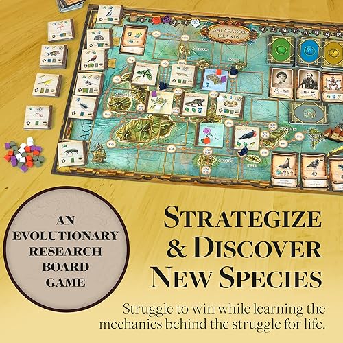 Miniatura 7 de Sobre el origen de las especies | Un juego de mesa de investigación evolutiva de Artana Games | El viaje de Charles Darwin a través de las Galápagos