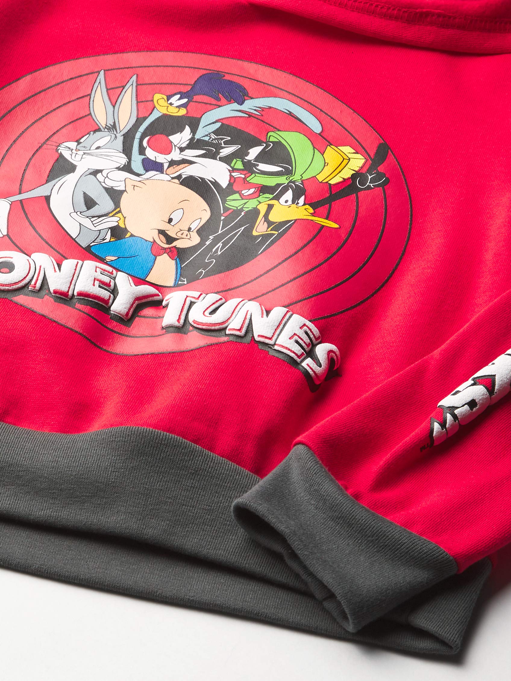 LOONEY TUNES Jungen Looney Tunes Graphic Hoodie, T-shirt, & Jogger Sweatpant, 3-piece Athleisure Outfit Bundle Set - Boys 4-20 T-Shirt