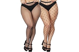 Fishnet Stockings XL - Captivating Curves in a Netted Embrace
