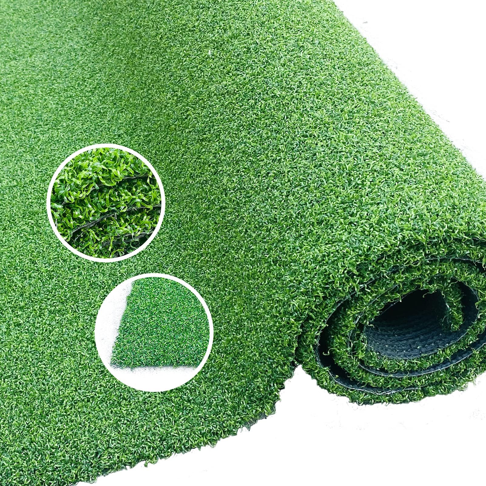 LVBAO 0.4" Pile Height Pro Putting Green Mat Golf Training Putter Mat for Home Office Backyard Use