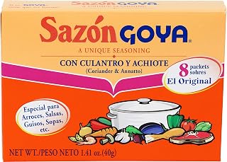 Goya Sazón Seasoning with Coriander & Annatto - Authentic Latino Flavor & Color Booster, 1.41 oz Box
