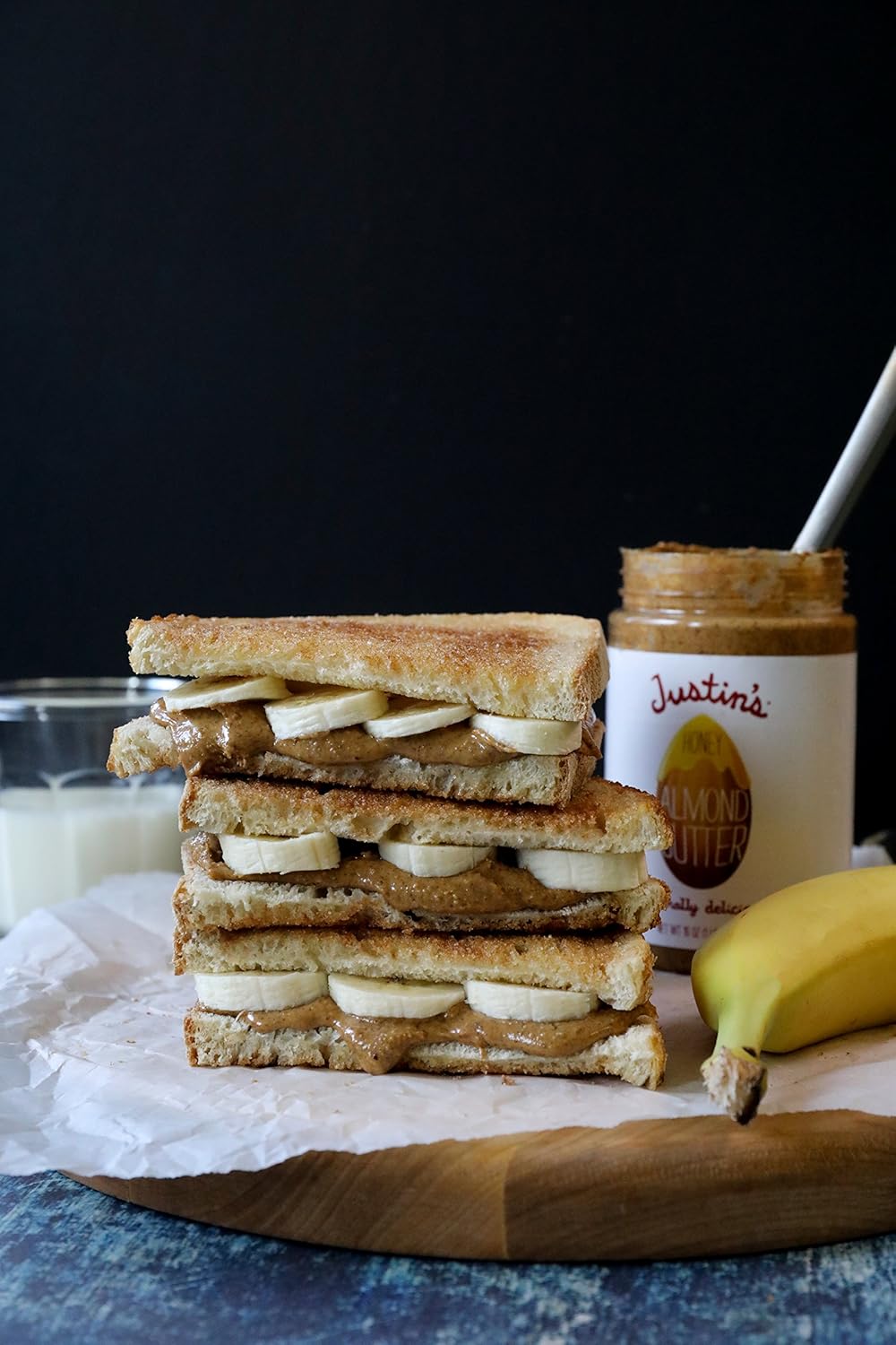 Honey Almond Butter by Justin's, No Stir, Gluten-free, Non-GMO, Responsibly Sourced, Pack of 3 Jars, 16oz each