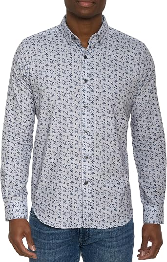 Robert Graham Mens Cattaneo Long-Sleeve Button-Down Shirt