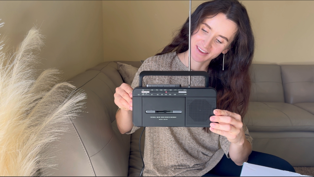 SEMIER Boombox MP3 Conversion Cassette Tape Player Recorder  on Amazon Live