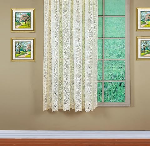 Today's Curtain Hopewell Premium Dantel Panel 160 cm, Krem, 58 G x 63 U