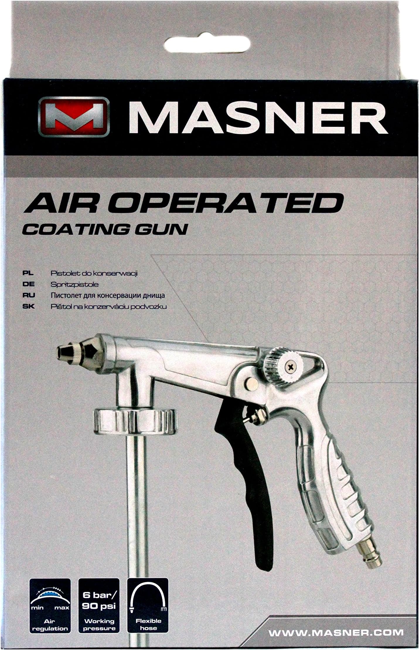 MASNER Rust Proofing AIR GUN for Under Body COATING Cavity Wax Stone Chip Antigravel