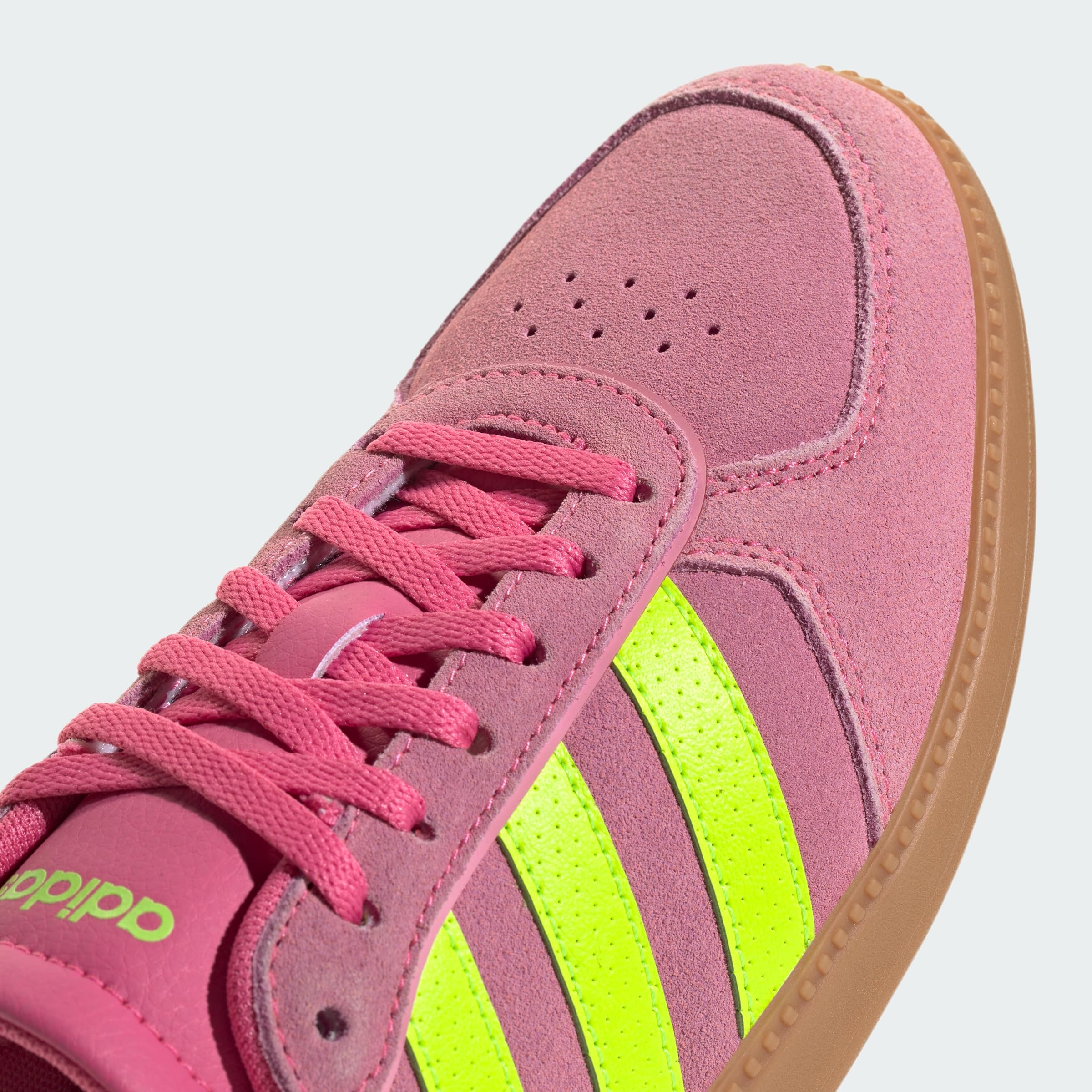 adidas Mujer BREAKNET Sleek Shoes, Pulse Magenta/Lucid Lemon/Bliss Pink, 38 EU