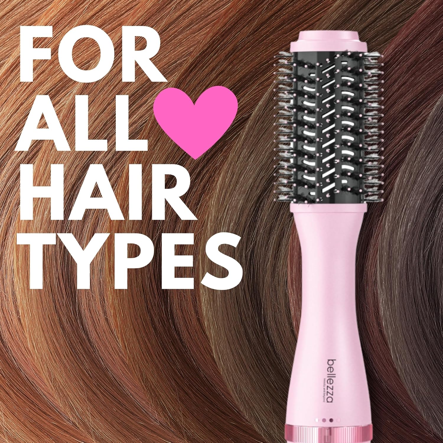 Belleza Volumizing Blowout Brush | 2" Professional Hot Brush (Pink)