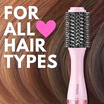 Belleza Volumizing Blowout Brush | 2 Professional Hot Brush (Pink)