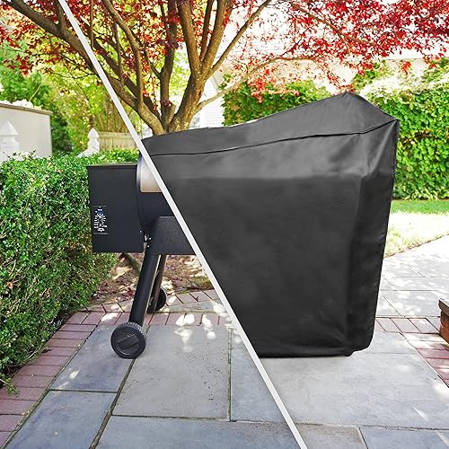 Miniatura 3 de Mr. Bar-B-Q S/M - Funda universal para ahumador y parrilla de pellets con cubierta de pellets resistente al agua para patio, barbacoa al aire libre,