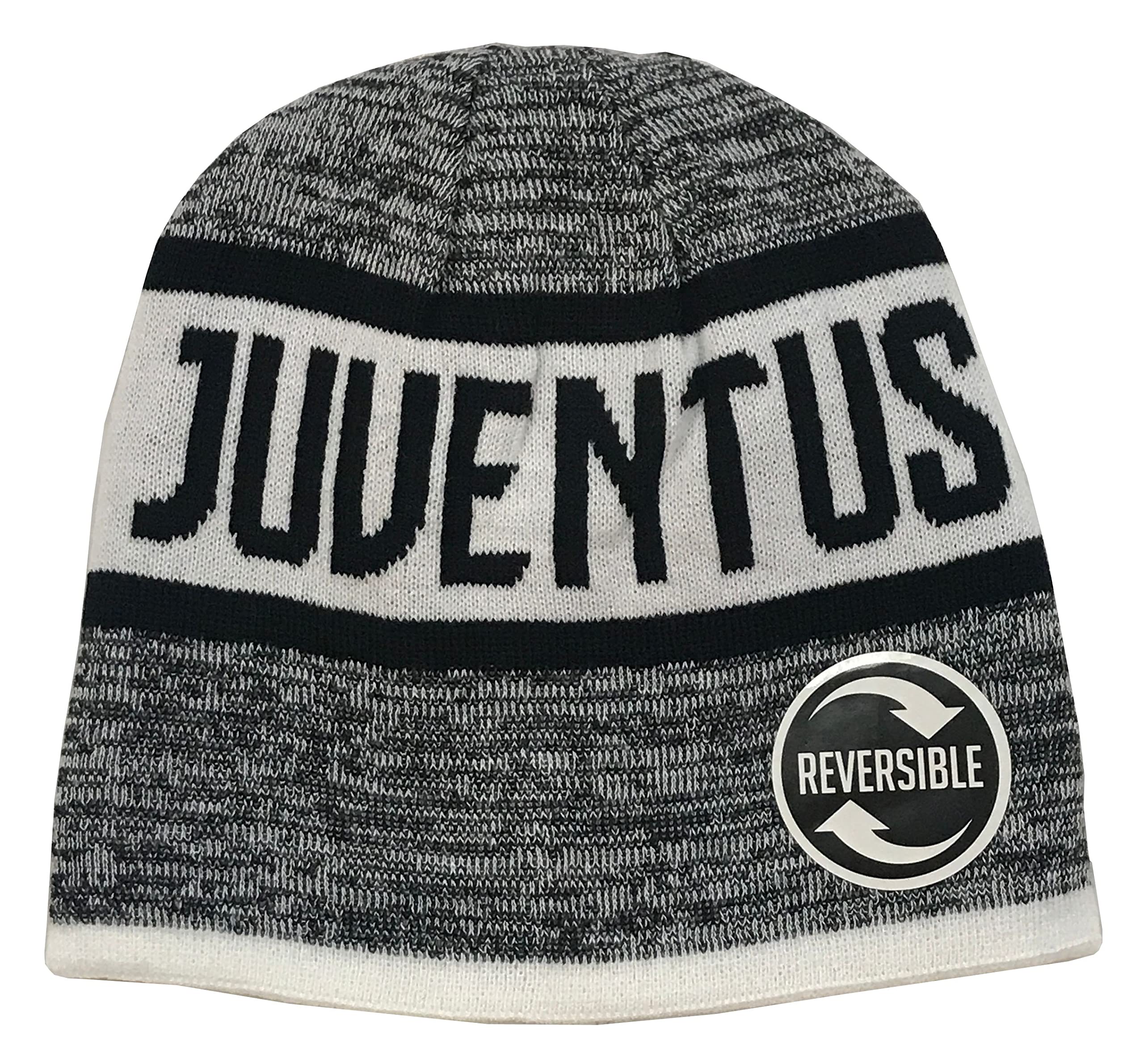 Icon Sports (ICOZ7) Juventus Reversible Haze Team Pom Beanie Black