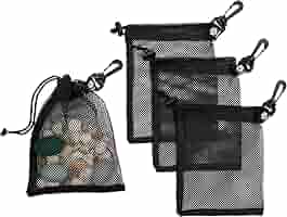 Amazon.com | PALTERWEAR Mesh Drawstring Bag With Clip and