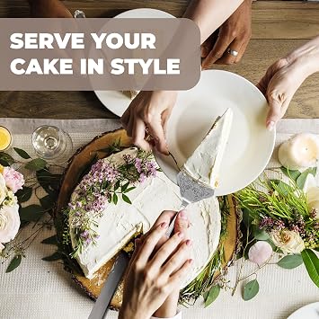 Orblue Premium Bread Knife and Versatile Cake Server Set