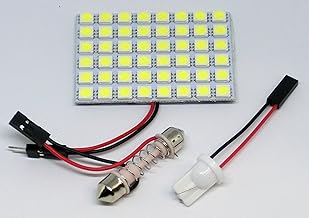 [White Lumines] Strongest 5050 Type Chip 48 LED Universal Surface Luminous Room Lamp 1.6 x 2.2 inches (41 x 57 mm), Mounting Socket Kit Included, Indoor LED Light