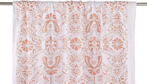 Miniatura 5 de Popular Handicrafts Cortina de ventana con estampado de hojas de oro, estilo hippie, indio, bohemio, para dormitorio, sala de estar, balcón, cenefa,