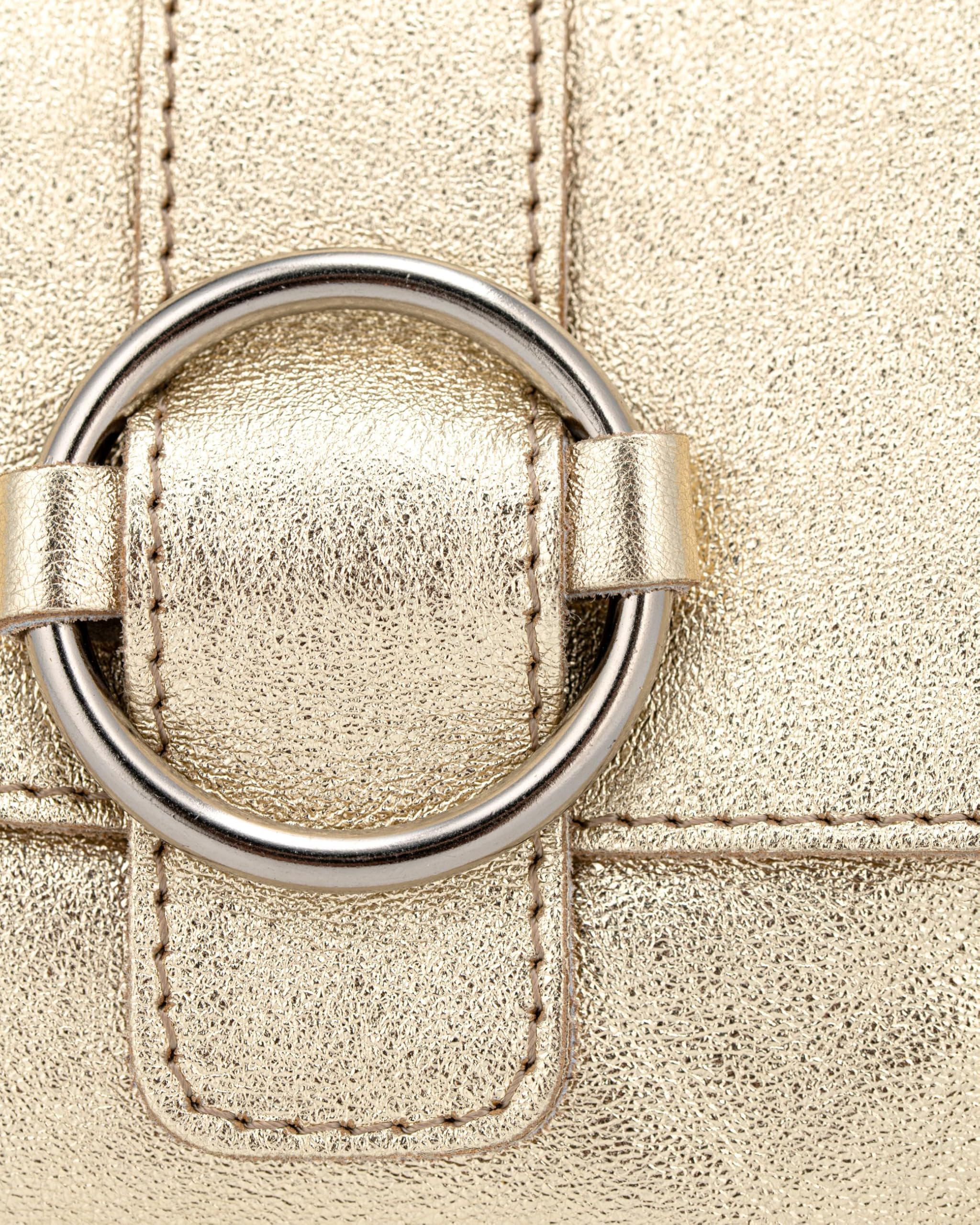 Caspar Elegante Leder Umhängetasche Damen Clutch Kleine Crossbody Bag mit verstellbarem Schultergurt - PREMIUM LINE - Modell No.848 - Made in Italy