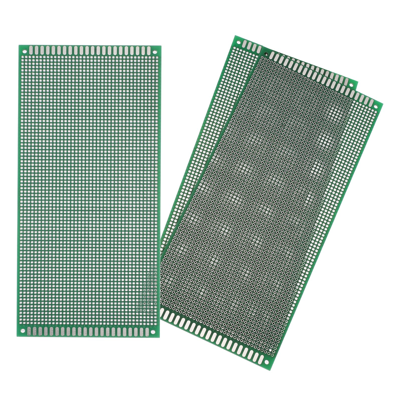 Plaque d'expérimentation double face MECCANIXITY circuit imprimé étamé vert pour soudure stable - 8