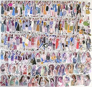 People Stickers for Journaling Scrapbooking Fashion Girl Women Scrapbook Sticker for Bullet Journals, Lovely Junk Journal Supplies Kit for Album Planners Photo Phone Diary DIY Crafts (Vintage + fashion girl)