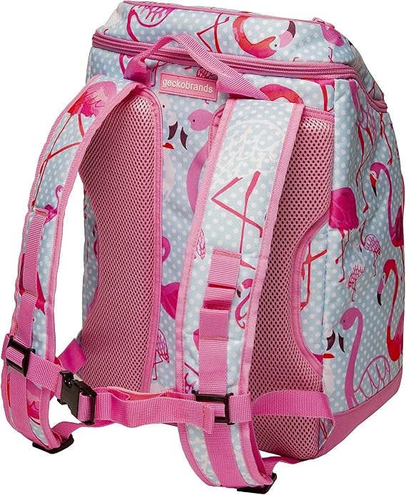 geckobrands Backpack Cooler Hands-Free Insulated Cooler with Leak-Proof Compartment and Easy Access Pockets