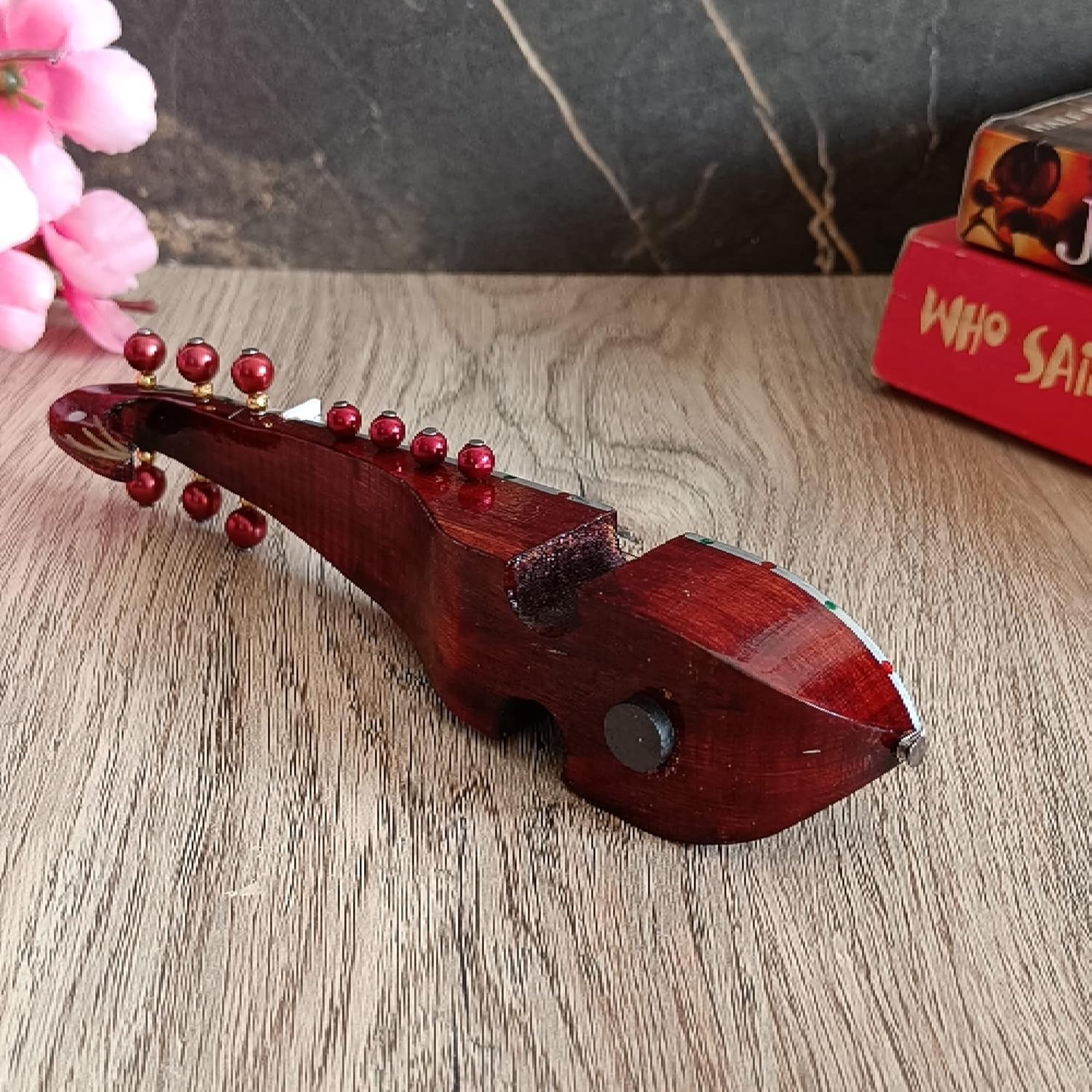 Wooden Decorative/Collectible Item Rubab [Brown], Decorative Magnetic Miniature for Refrigerator/Locker/Boards, Collectible Miniature for Home Décor/Offices, 6.5 INCHES