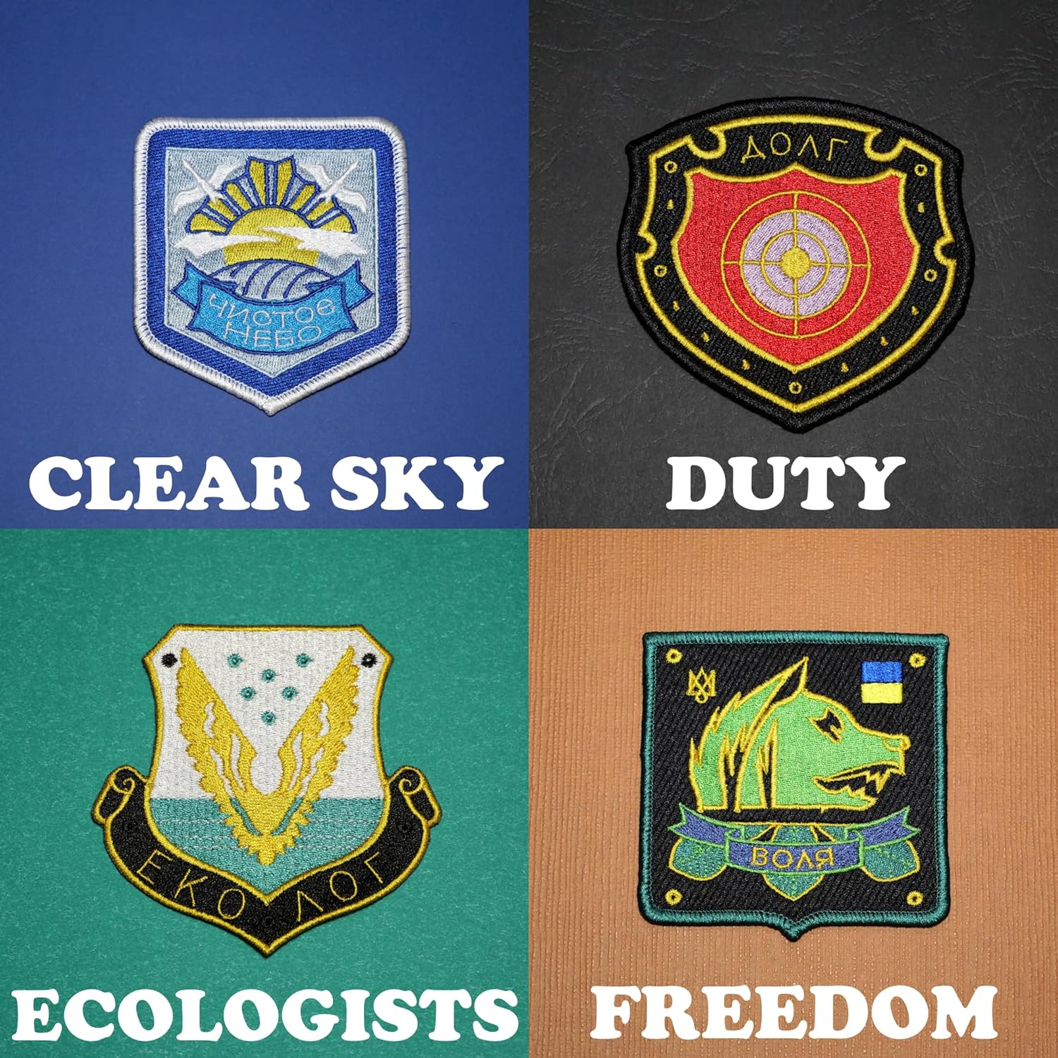 Stalker Video Game • Complete Faction Patch Set (Sew/Iron-On)