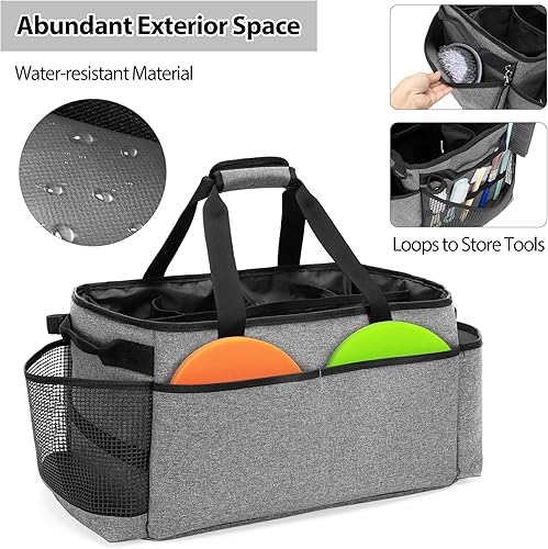 Miniatura 4 de Bolsa de detalles con bolsa de transporte pulidora, caja de cuidado de automóvil de gran detalle para suministros de detalles de automóviles