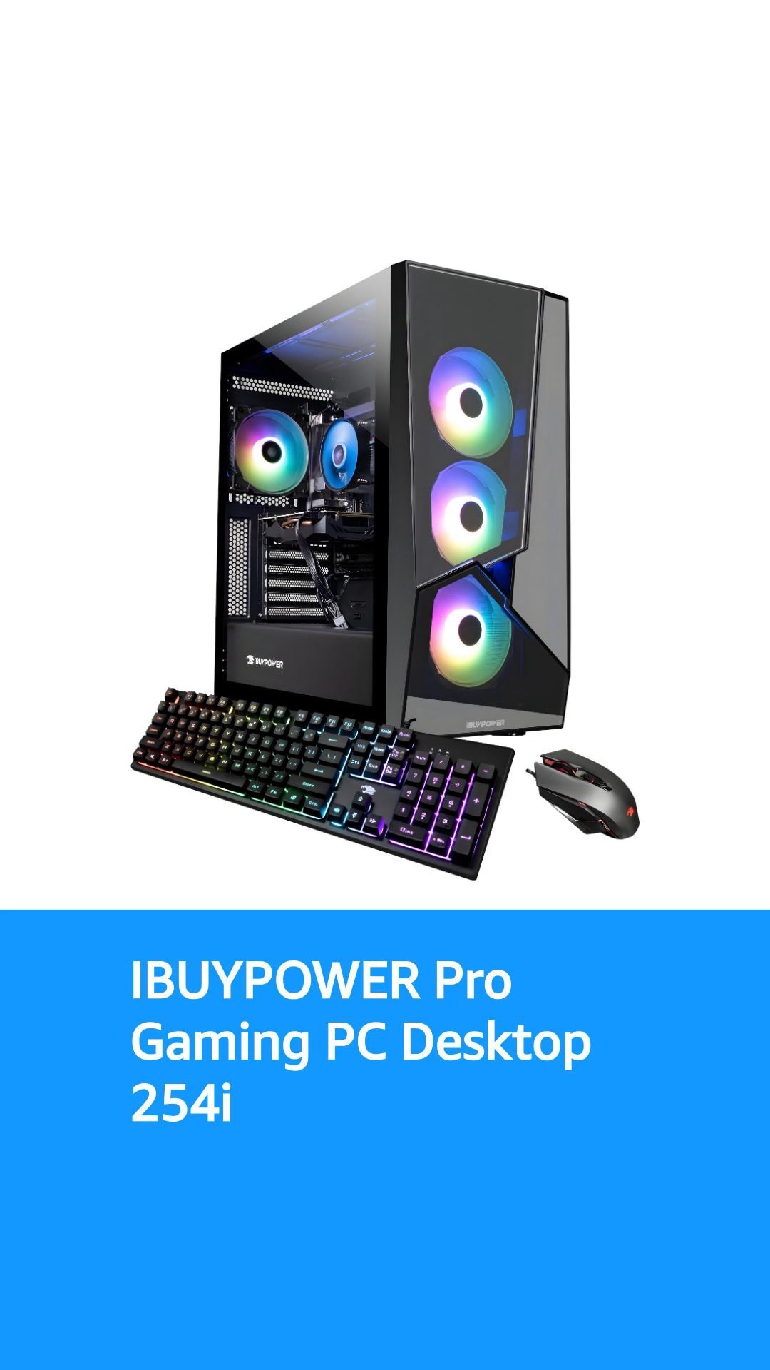iBUYPOWER Pro Gaming PC Computer Desktop Slate5MR 254i (AMD Ryzen