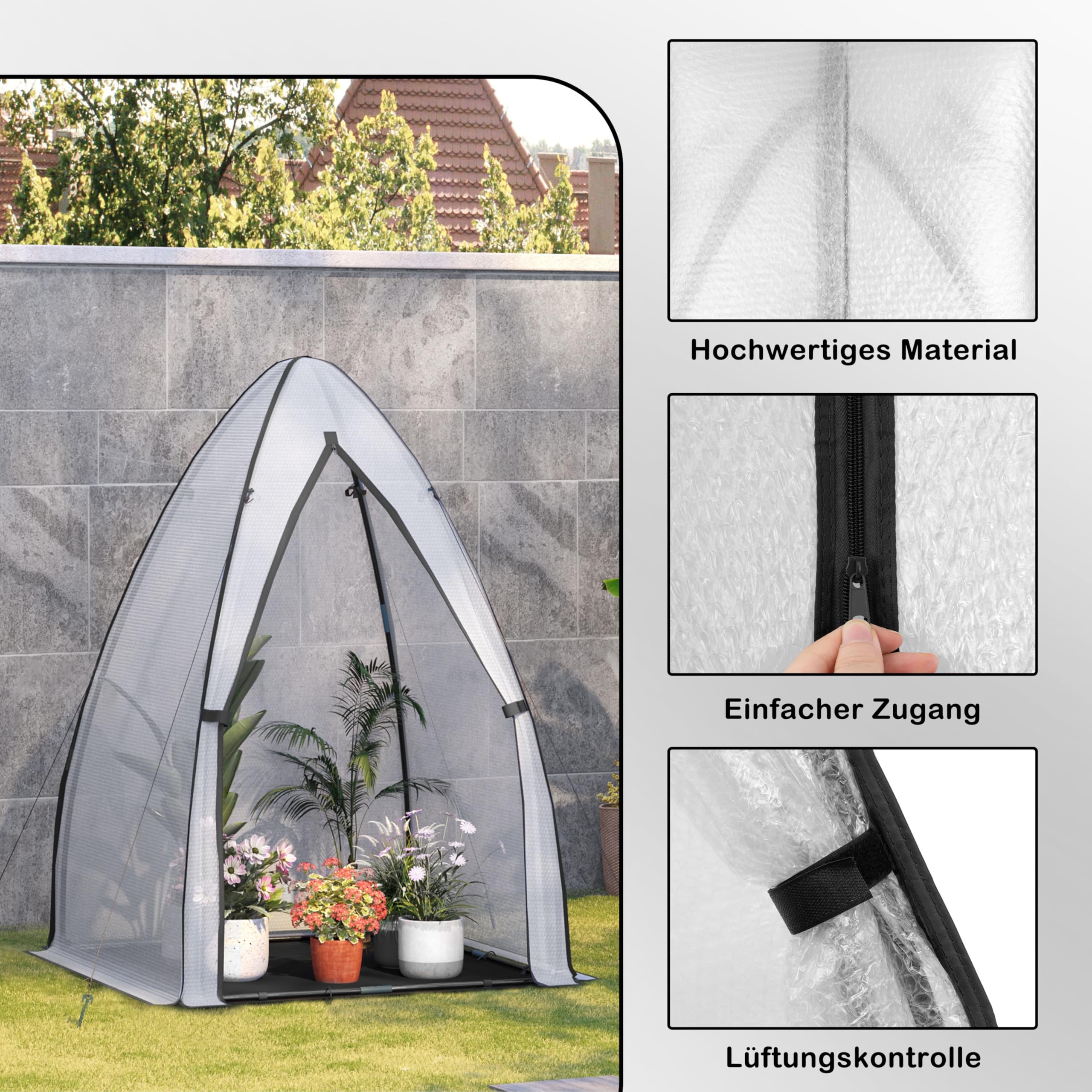 tunnelzelt gewächshaus WOLTU Foliengewächshaus, Pflanzen-Schutz-Zelt gegen Kälte, 120x180 cm, Weiß model version_Ultra Duo Pro Step-Thru Größe:Xl-1pcs Mission Engineering EP1-KP-GN KEMPER