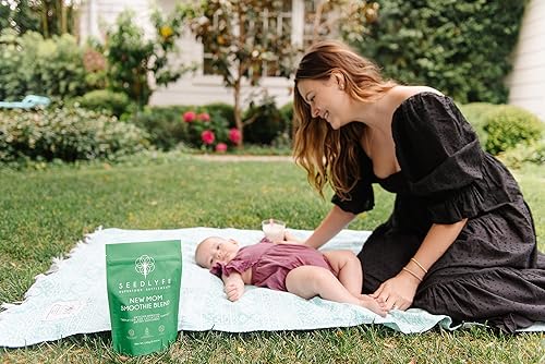 Miniatura 3 de Mezcla de batidos de apoyo a la lactancia, levadura de cerveza, colágeno + superalimentos, suplemento posnatal, 30 porciones