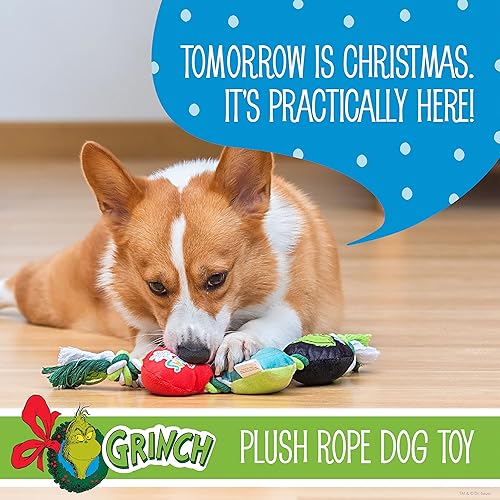 Miniatura 2 de How The Gr Stole Christmas - Juguete de cuerda de corazón de 14 pulgadas para perros, juguetes chirriantes para perros, juguetes de cuerda para