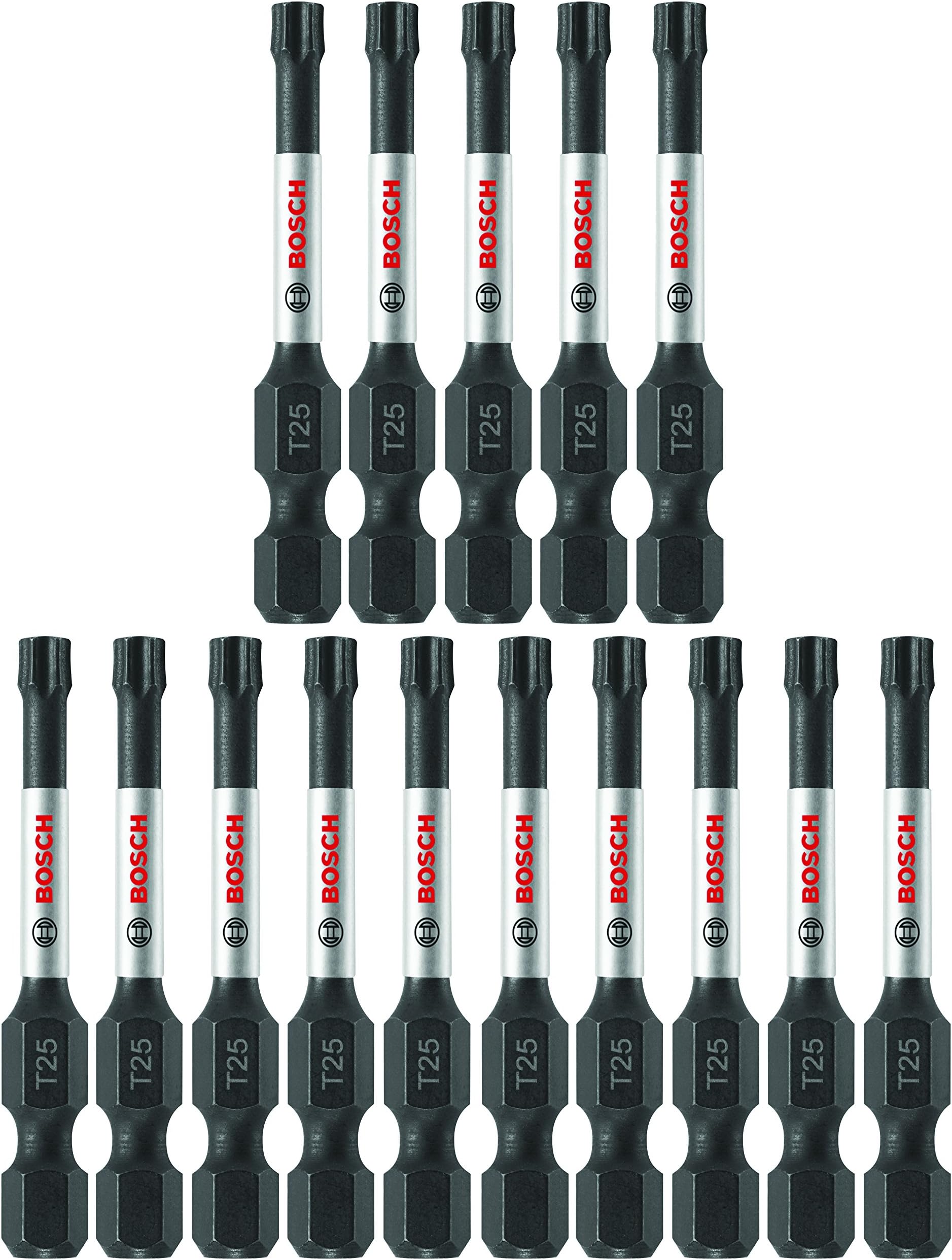 BOSCH ITT25215 15-Pack 2 In. Torx #25 Impact Tough Screwdriving Power Bits
