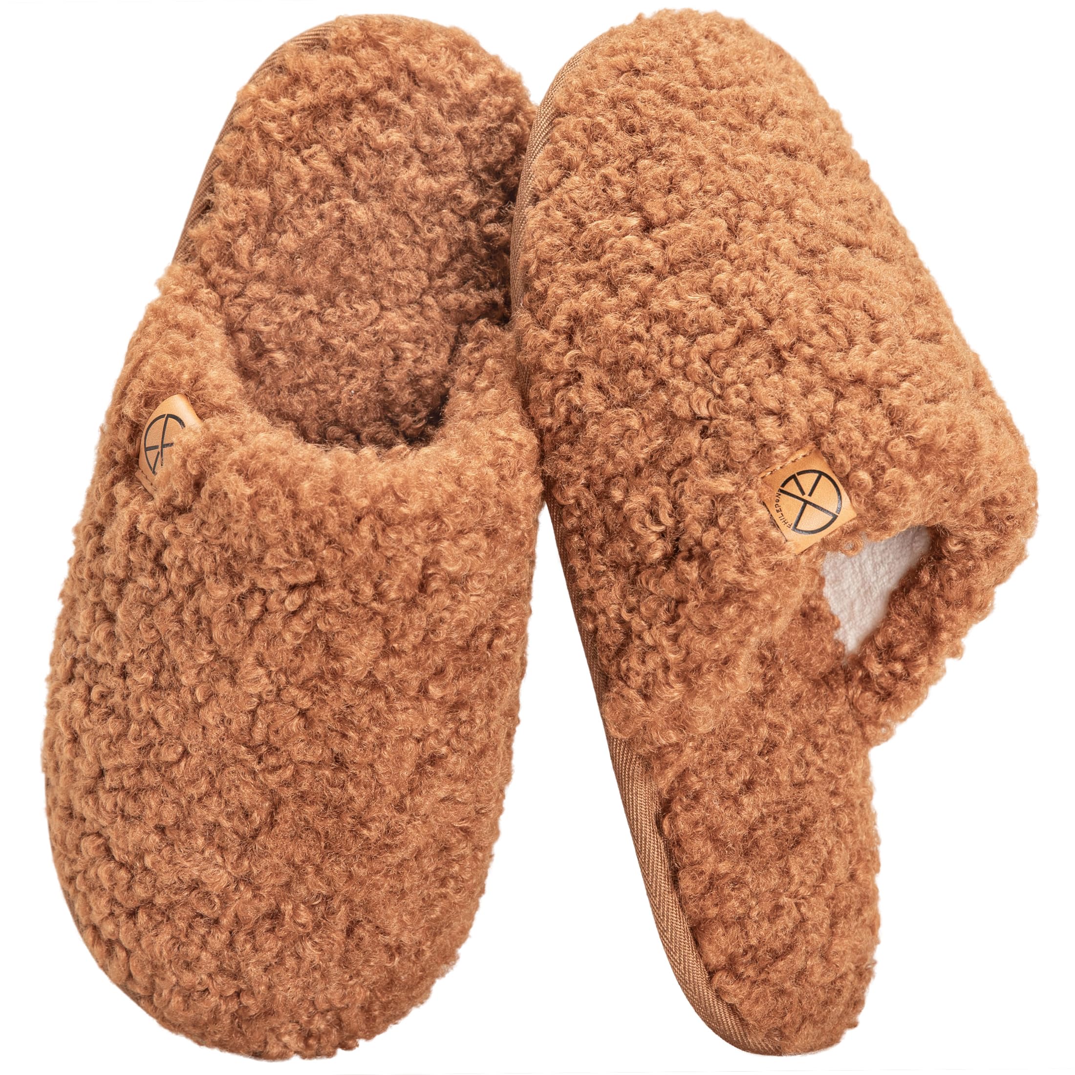 House Slippers for Women Comfy Faux Fur Memory Foam Bedroom Shoes Slip On Slides for Indoor Outdoor Use