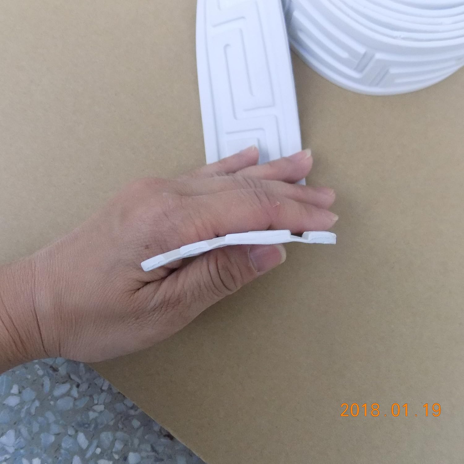 Zhangbl Flexible Furninture Door Crown Mouldings Trim Home Improvement Focal Point Decor Molding 2" (5cm) x 115" x 0.1" : Tools & Home Improvement