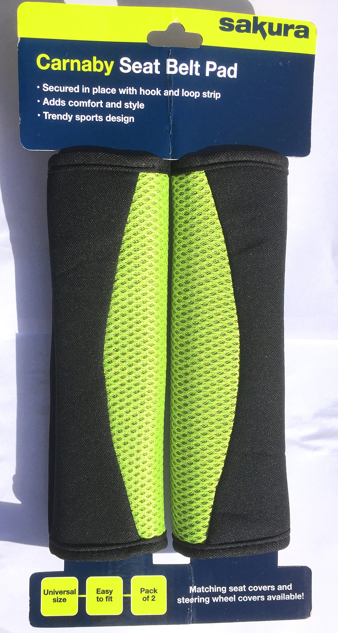 Sakura Green Seat Belt Pads